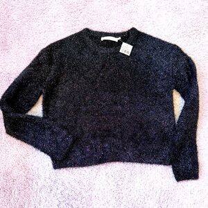 NWT Astr THELABEL black metallic sweater. SZ S. Perfect for more formal wear